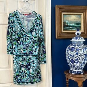 Women’s Macbeth Collection by Margaret Josephs Drop waist Dress Size Large